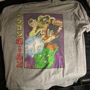 Dragon Ball Z Shirt, XL, Gray/Multicolor